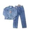 AliExpress 2026 Otoño Moda Americana Isla del Diablo Patrón de Estrella Jeans de Mezclilla Bordados Jeans de Pierna Recta de Moda