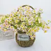 Envio Direto da Fábrica de Flores Artificiais, Flores Artificiais Premium Transfronteiriças, Margaridas Pequenas de Cinco Ramos, Enfeites de Mesa, Adereços de Fotografia, Flores Artificiais Decorativas