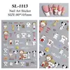 Lindas Pegatinas para Uñas de Gato y Cachorro 5D en Relieve Estéreo Infantil Dálmata Pegatinas de Arte para Uñas DIY Estilo Joyería Sl