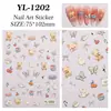 Pegatina de Uñas de Oso Lindo 5D en Relieve Estéreo Dibujos Animados Oso Blanco Pequeño Lindo Pegatina para Uñas Arte de Uñas Joyería Estilo Yl