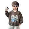 Moletom Casual Masculino para Primavera e Outono, Camiseta Básica Infantil Gola Redonda, Novo Suéter Casual de Manga Longa para Bebê 2026