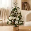 Mini Árvore de Natal com Luzes 2026 Nova Decoração de Natal Ornamento de Mesa Casa Estilo Ins Conjunto de Árvore de Natal
