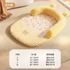 Tapetes de Outono e Inverno para Cães Pequenos e Médios, Cama Quente para Gatos em Forma de U com Pelo de Coelho, Almofada de Látex, Tapete Removível para Cães