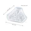 Macacão DIY cristal resina epóxi múltipla 3D tridimensional coroa girassol flor patch pendente molde de silicone