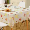 Tela de Cubierta Mantel Mantel para Mesa de Café Mantel de Plástico Delgado Mantel Impermeable Lavable en Lavavajillas Mantel para Mesa de Comedor Cubierta de Mesa Tela Mesa Larga Cuadrada