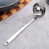 Cucharón Colador de Acero Inoxidable Espesado para Sopa Hogareño Tamaño Grande y Pequeño Cucharón para Sopa Cuchara de Mango Largo Cocina Hogareña Olla Caliente Filtro Catering