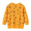 Suéter Infantil Masculino de Malha Terry Algodão Manga Longa Suéter Cartoon Nova Roupa de Outono para Meninos Marca Estilo Europeu e Americano Roupa Infantil