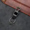 Llavero de cuero transfronterizo, abridor de botellas multifuncional, llavero creativo para coche para hombre, colgante de metal con letras láser