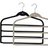 Estante para pantalones de cuatro rejillas multiusos antideslizante 4 rejillas perchador mágico para colgar bufandas de seda estante para pantalones de almacenamiento multicapa con mini gancho