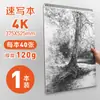 Libro de Dibujo Especial para Estudiantes de Arte, 32K Papel Grueso Duro A4 Espiralado 16K Libro en Blanco, Cuaderno de Bocetos A5, Cuaderno de Bocetos 8K