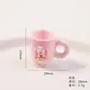 Taza de Oso 3D Realista de Dibujos Animados Lindos Accesorio DIY Adorno de Micro-Paisaje de Escritorio Decoración de Coche