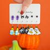 Aretes de Halloween Nuevo Set Combinado de Venta Caliente Aretes de Fantasma Diablo Calabaza Creativos Personalizados para Mujer Venta al por Mayor