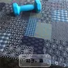 Tela Estampada Azul de Algodón y Lino Mediana Fondo Blanco Porcelana Azul y Blanca Tela Decorativa para Ropa de Mesa Ropa Algodón Puro por Defecto