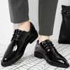 Zapatos de cuero para hombre cuero suave suela blanda negocios casual zapatos de hombre trabajo seguridad trabajo zapatos de papá al por mayor una generación de pelo
