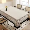 Toalha de Mesa de Luxo Leve de Alta Qualidade Impermeável e à Prova de Óleo Estilo Retro Americano Dopamina Tapete para Mesa de Jantar Estilo Ins Toalha de Mesa para Mesa de Centro