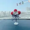 Adornos para coche creativos de diamante publicidad Globo adornos para salpicadero de coche lindas decoraciones para coche al por mayor mujeres