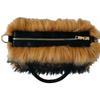 Bolso de peluche de piel sintética de estilo europeo y americano, bolso de mano suave de piel artificial, bolso de compras, bolso de mano de piel de mapache sintética de gran capacidad.