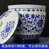 Jingdezhen 10 kg 20 kg 15 kg 25 kg Cerámica Azul y Blanca Recipiente para Arroz Huevo de Pato Salado Arroz Glutinoso Vino de Arroz Residuo de Vino de Arroz
