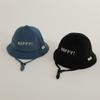Gorro de Invierno 2024 Letra HAPPY Lindo Sombrero de Pescador para Bebé Joker 2-4 Años Niños y Niñas Sombrero de Cubeta para Niños