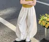 Roupas de Verão Estilo Preguiçoso para Meninas 2026 Novidades Tamanhos Médio e Grande Infantil Top Liso Sem Mangas Calça Tulipa Calça de Pernas Largas Conjunto de Duas Peças Tendência