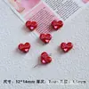 Color dopamina aleación pintura gota aceite cartas de amor cuentas sueltas diy doble cara forma de corazón accesorios de joyería con cuentas
