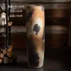 Jarrón de Piso Grande de Cerámica Estilo Chino Nuevo de Jingdezhen, Adorno para Jardín, Jarra de Cerámica Rústica con Aspecto Antiguo, Accesorio para Fotografía, Envío Gratis
