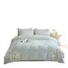 Conjunto de Inverno Espesso e Quente de Leite Fleece Quatro Peças Roupa de Cama Capa de Edredom Lençol Saia de Cama de Coral Fleece Flanela