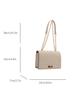 Bolso pequeño popular para mujer de este año 2024 nueva moda blanco bolso cuadrado pequeño primavera y verano explosión cadena hombro bandolera