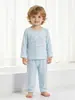 Conjunto de pijama de seda fresca para el Día del Niño de verano para hombres, mujeres y niños, tallas 80-140, ropa para el hogar con aire acondicionado, prenda interior de capa única