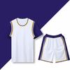 Painel de Luz Lakers Falso Conjunto de Duas Peças Uniforme de Basquete Masculino e Feminino Casual Jogo Camisa Uniforme de Time com Bolso S-5XL em Ambos os Lados