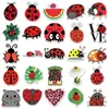 50 Mariquitas Lindas de Dibujos Animados en Graffiti Estilo Ins Diseño de Insectos para Decoraciones Creativas