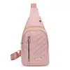 Nova bolsa de peito feminina simples estilo coreano, bolsa transversal casual leve multicamadas para atividades ao ar livre, mochila de peito de grande capacidade para comércio exterior