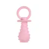 Pez de Hueso de Goma TPR Duradero Mini Chupete Suministros para Mascotas Gato Juguete Juguete para Perro Teddy