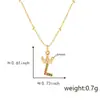 Set de Collares con Colgante de 26 Letras Inglesas Zirconia Letra Collar Nicho Femenino Versátil Cobre Micro Incrustación Moda Collar de Letra