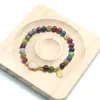 Nova Pulseira de Cabaça de Turmalina Arco-Íris Pulseira da Sorte para Mulheres Pulseira de Alta Qualidade Versátil Joias Pequenas Quiosque de Joias Presente