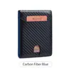 Chegada Nova Carteira Masculina Antifurto RFID Simples Dobrável Porta-Cartões Multifuncional Ultra-fina Portátil Carteira Curta