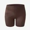 Shorts de Segurança Feminino Sem Costura em Formato X com Controle de Barriga, Cintura Alta com Controle de Barriga e Levanta Bumbum Três em Um, Anti-Exposição, Seda Gelada Respirável, Boxer