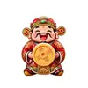 Sorte Fortuna Cabeça Balançante Deus da Riqueza Ímã Adesivo para Geladeira Deus da Riqueza Balançante Decoração para Atrair Riqueza e Bênçãos Adesivo Ornamental Decorativo Festivo