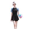 Maiô de primavera quente feminino, maiô esportivo combinando com cores, saia de uma peça, slim, conservador, maiô de fábrica, atacado