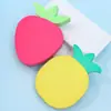 Esponjas Planas Personalizadas de Fresa y Piña, Suaves y que No Absorben el Polvo, Adecuadas para Uso Seco y Húmedo, Huevos de Maquillaje Esponja