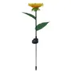 Lámpara solar para césped lámpara de girasol lámpara de jardín exterior lámpara decorativa de ambiente de jardín lámpara de suelo de paisaje de simulación