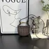 Bolso de Sardina de Diseño de Nicho 2025 Nuevo Bolso de Mano Tejido de Moda Casual Mini Bolso Cruzado de Hombro W