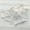 Calcinha de Algodão Puro com Entreperna Estendida 10A Antibacteriana para Mulheres, Design de Ursinho Fofo, Algodão de Bebê Classe A, Cintura Média, Ajustada ao Corpo, Calcinha para Meninas