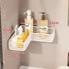 Estante de Almacenamiento para Baño para Uso Doméstico, Estante de Esquina para Lavabo, Organizador de Cuidado de la Piel sin Taladro, Estante de Almacenamiento para Gel de Ducha