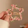 Presilhas de Flor para Cabelo Infantil, Presilhas Bb para Franja, Acessórios de Cabelo com Atmosfera de Primavera e Verão, Presilhas Laterais Fofas para Cabelo da Testa