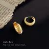 Pendiente Personalizado con Textura Plegada Pendientes Geométricos Simples Versátiles Moda de Nicho Elegante Sensación de Alta Gama Pendientes Transfronterizos