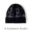 Nuevo Estilo Gorro de Lana Tejido de Cachemira Pura, Moda Europea y Americana para Mujer, Esquí, Personalizado, Borde Enrollado, Gorro de Lana Tejido Pullover