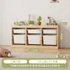 Armário e Estante Combinados para Armazenamento de Brinquedos Infantis Transfronteiriços, Rack de Armazenamento de Livros Ilustrados de Madeira Maciça de Grande Capacidade, Armário de Armazenamento Dois em Um