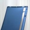 Aplicable a tableta Samsung Tab S9 + de 12.4 pulgadas, pegatina trasera, ranura derecha para lápiz, nido de abeja, cubierta protectora mate de TPU