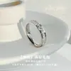 Anillo de Lujo de Gama Alta Totalmente Diamantado para Mujer, Anillos de Pareja con Diseño de Nicho Estilo Ins, Anillo Sencillo Minimalista, Anillo para el Dedo Índice